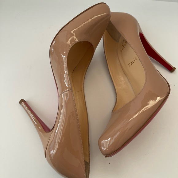 Christian Louboutin Heel Pump Beige Heel Size42 11.5 US - Picture 8 of 12